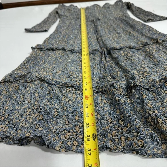 Anthropologie Rayon Kira Off-The-Shoulder Lined Tiered Peasant  Dress Size US 6 - Picture 9 of 15